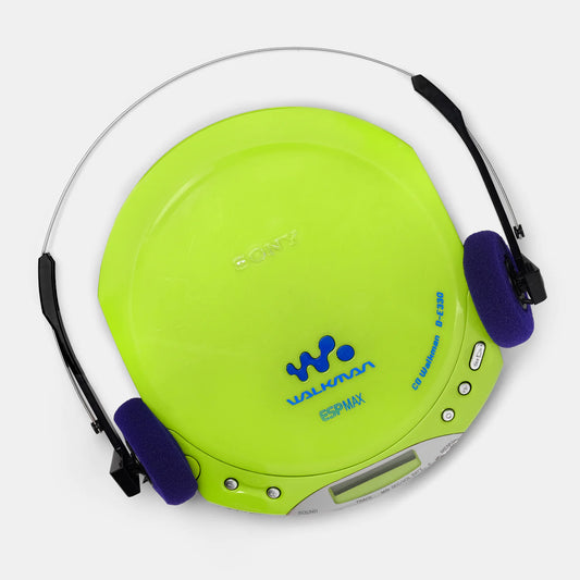 SONY D-E330 GREEN PORTABLE CD PLAYER