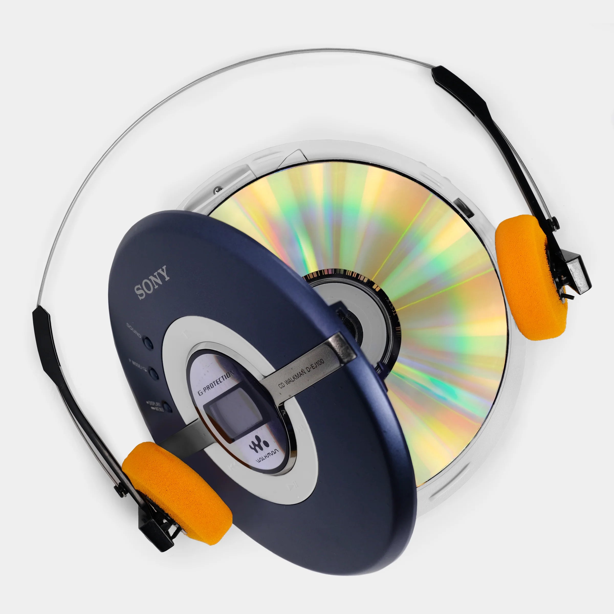 SONY CD WALKMAN D EJ100 PORTABLE CD PLAYER BLUE High Fidelity Vinyl SONY CD WALKMAN D EJ100 PORTABLE CD PLAYER BLUE High Fidelity Vinyl