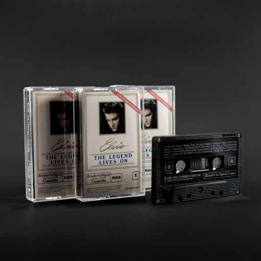 ELVIS PRESLEY - THE LEGEND LIVES ON - 3 CASSETTE SET (Vintage Cassette)