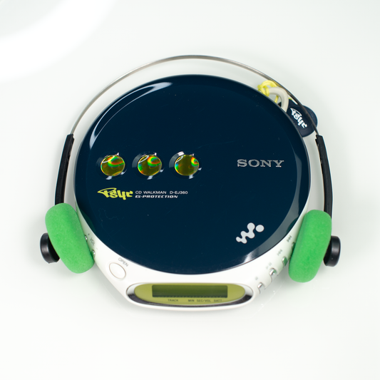 SONY WALKMAN D-EJ360 NAVY PORTABLE CD PLAYER