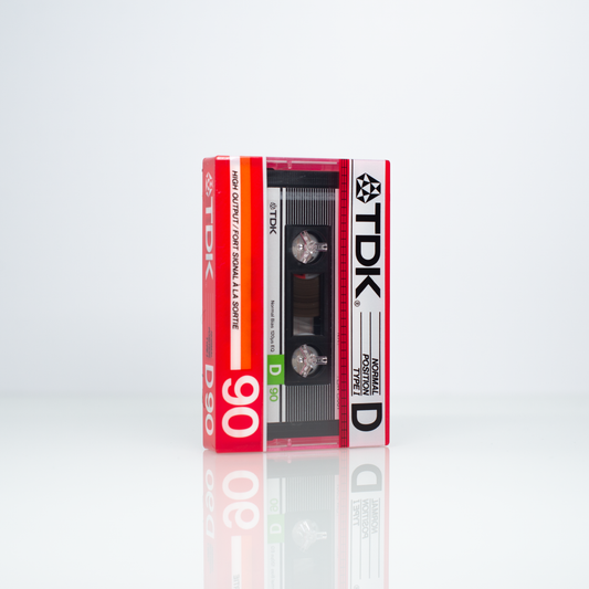 TDK - D 90 - Vintage 80's Stock - Blank Cassette