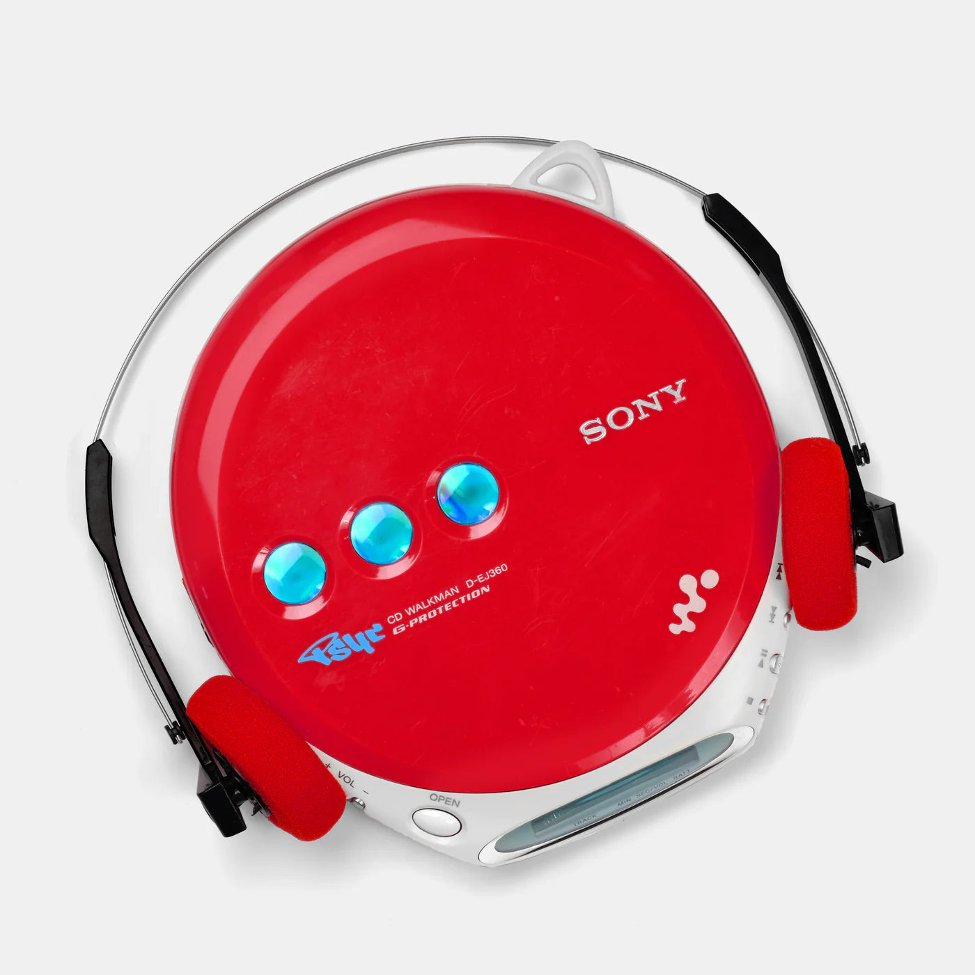 SONY PSYC D-EJ360 RED PORTABLE CD PLAYER