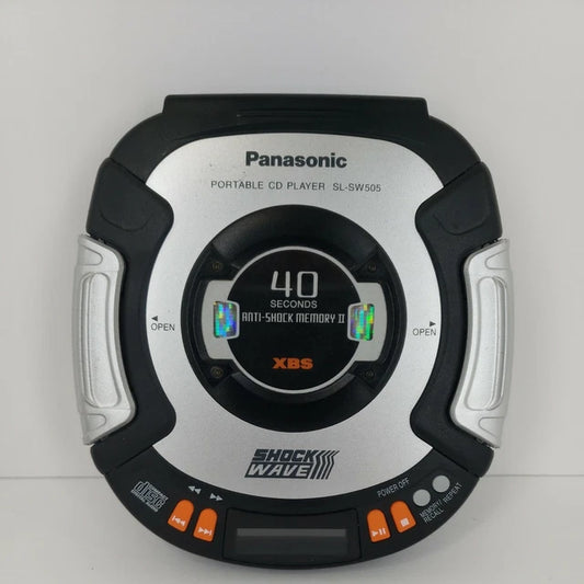 Panasonic Silver & Black SL-SW505 Portable CD Player