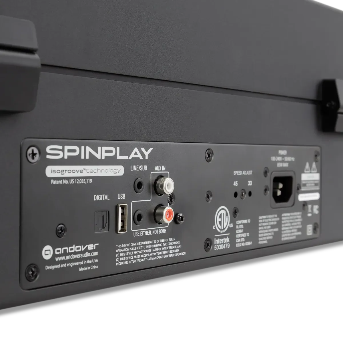 Andover Audio - SpinPlay - Black