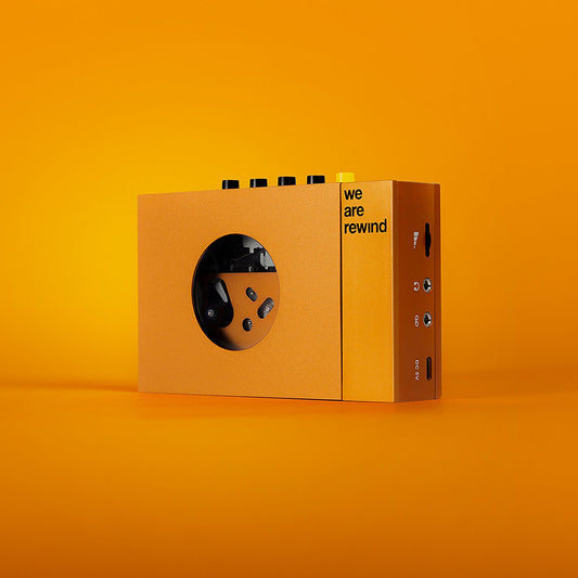 We Are Rewind Portable Cassette Player - Serge (Orange)
